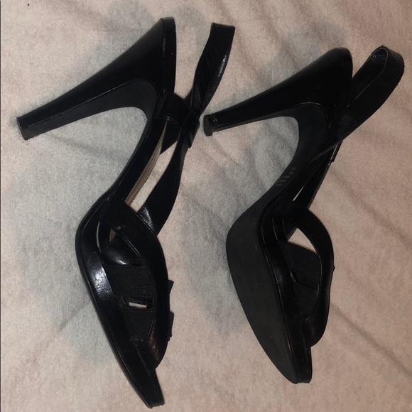 Black high heels sandals.Size 10 - Picture 2 of 5